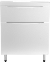 Style Line Тумба с раковиной Бергамо Мини 70 белая Люкс антискрейтч Plus